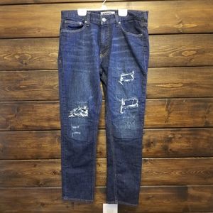 Express Distressed Blue Jeans
